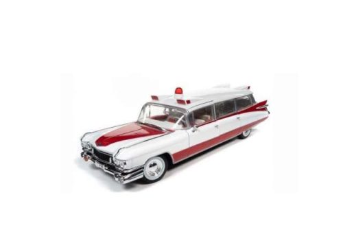 1:18 1959 Cadillac Eldorado Ambulance, fehér & piros