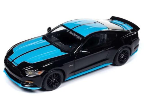 1:18 2016 Ford Mustang Petty's Garage, fekete/kék