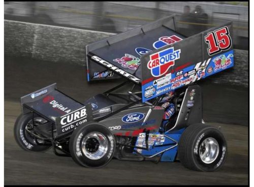 1:18 2021 Carquest Sprint Car #15 Donny Schatz, kék/fekete