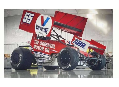 1:18 2021 Valvoline Sprint Car #55 Alex Bowman, piros/fehér