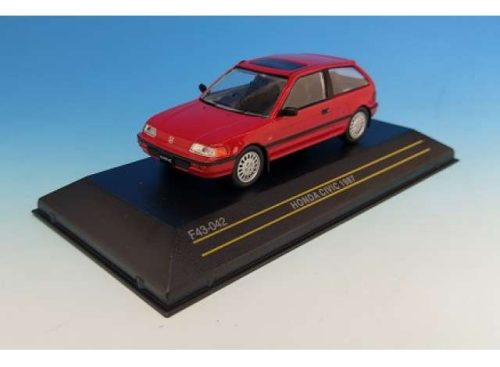 1:43 1987 Honda Civic, piros