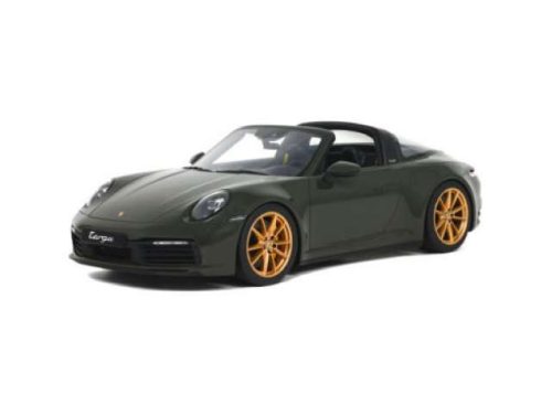 1:18 2020 Porsche 911 (992) Targa 4S *Resin Series*, pts fekete olive zöld