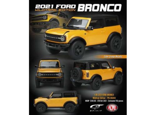 1:18 2021 Ford Bronco *Wildtrak*, cyber narancs