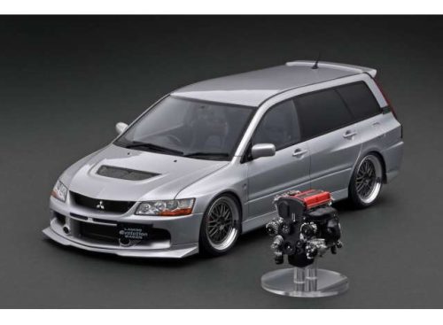 1:18 Mitsubishi Lancer Evolution Wagon (CT9W) with 4G63 engine, ezüst