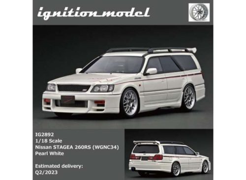 1:18 Nissan Stagea 260RS (WGNC34), pearle fehér