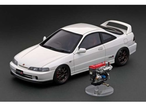 1:18 Honda Integra (DC2) Type R, pearl fehér with B18C VTEC engine