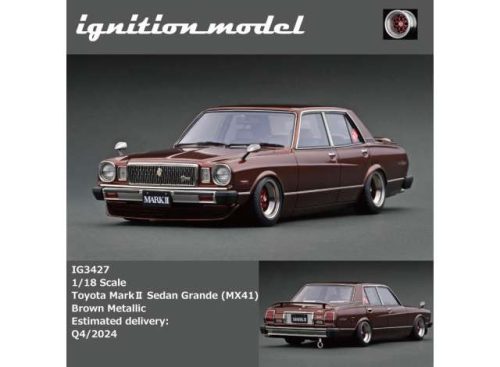 1:18 Toyota Mark II Sedan Grande (MX41), brown metallic