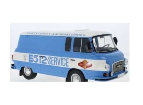 1:18 1970 Barkas B 1000 Kastenwagen *Fortschritt Service*, kék/fehér