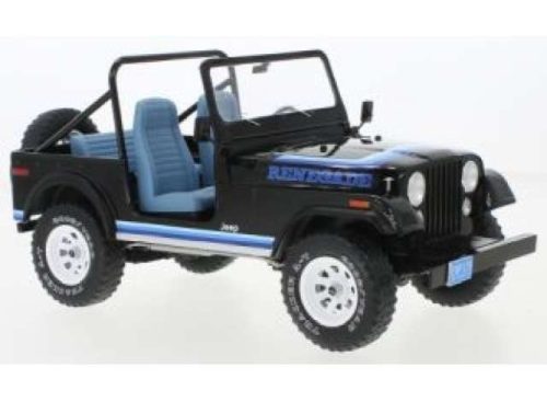 1:18 1980 Jeep CJ-7 aranyen Eagle, fekete with decor