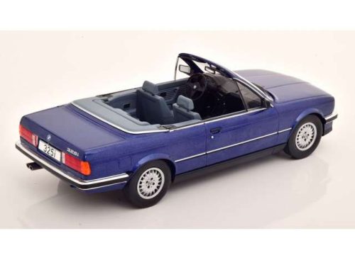 1:18 1985 BMW 325i(E30) Cabriolet, kék metallic