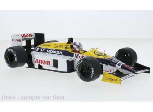 1:18 1986 Williams FW11 #5 Canon Williams Honda Team F1 United Kingdom GP N. Mansell, fehér/kék/sárga