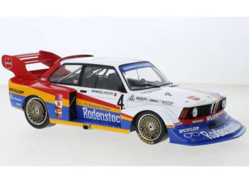 1:18 1979 BMW 320 Gr.5 Rodenstock #4 M. Winkelhock DRM Zolder, fehér/piros/sárga/kék