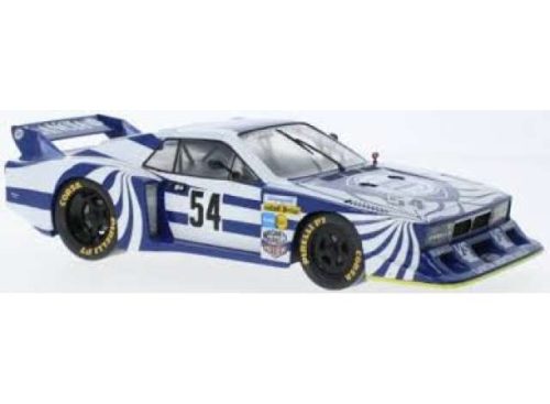 1:18 1980 Lancia Beta Montecarlo Gr.5 #54 W.Rohrl/M.Alboreto, 6h ezüststone, fehér/kék