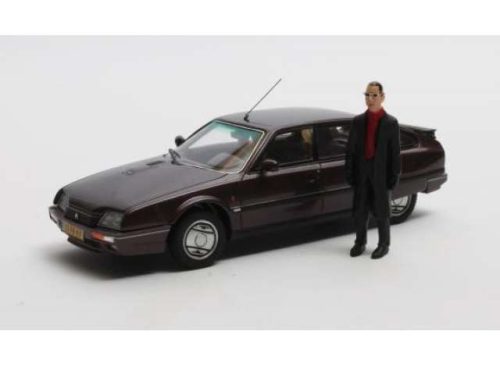 1986 Citroen CX GTI Turbo II + figure Jules Deelder Rotterdam edition *resin series*, barna