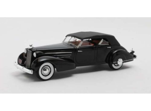 1:43 Cadillac V16 Dual Cowl Sport Phaeton Closed, fekete