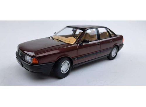 1:18 1989 Audi 80 B3, dark piros metallic