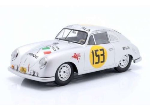 1:18 1953 Porsche 356 SL #153 Carrera Panamericana Contreras/Alfonso, ezüst