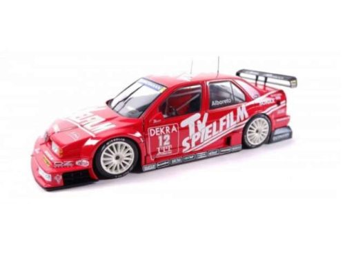 1:18 1995 Alfa Romeo 155 V6 TI #12 M. Alboreto DTM/ITC, *Team Schuebel Engineering* piros/fehér