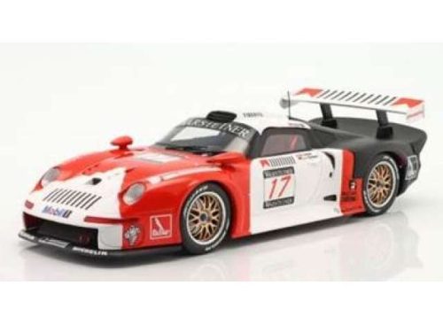 1:18 1997 Porsche 911 GT1 #17 8th FIA GT Championship Nürburgring, piros/fehér/fekete