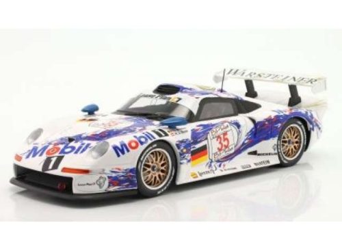 1:18 1996 Porsche 911 GT1 #35 Boutsen/Stuck Sieger 4h Spa 1996, kék/fehér/piros