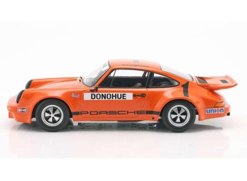 1:18 1975 Porsche 911 Carrera RSR 3.0 #1 Mark  Donohue IROC Champion, narancs/fekete/fehér