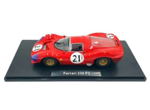 1:18 1966 Ferrari 330 P3 Coupe #21 24h LeMans, piros/fehér/fekete