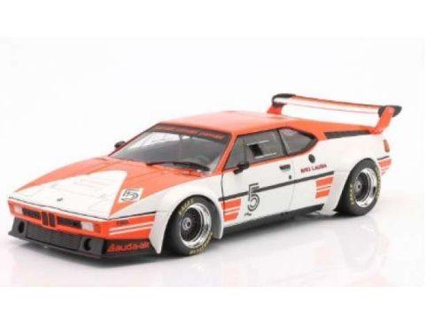 1:18 1979 BMW M1 Procar #5 Niki Lauda Winner BMW M1 Procar Series with *Marlboro* Decal Set, narancs/fehér