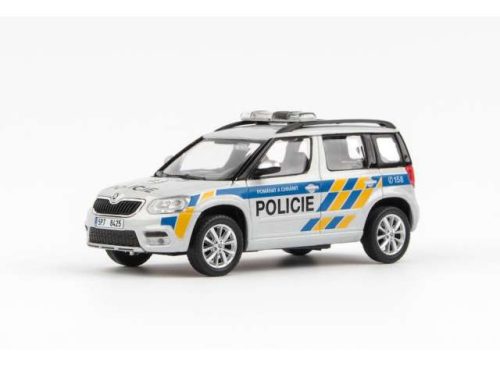 1:43 2013 Skoda Yeti FL Police CR, fehér/sárga/kék