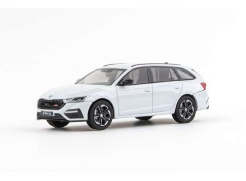 1:43 2020 Skoda Octavia IV Combi RS, moon fehér metallic