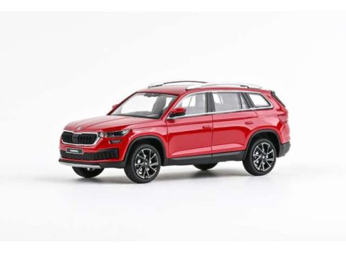 1:43 2021 Skoda Kodiaq FL, velvet piros metallic