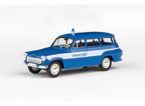 1:43 1964 Skoda 1202 Czechoslovak Communist Police, kék/fehér