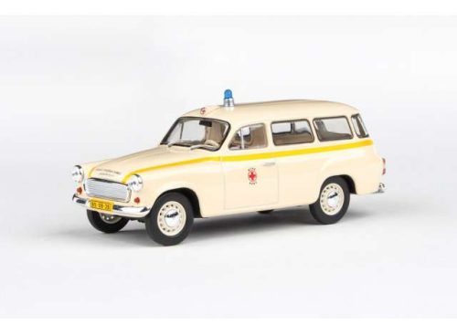 1:43 1964 Skoda 1202 Ambulance Brno, beige/sárga