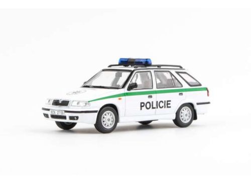 1:43 1998 Skoda Felicia FL Combi Police CZ, fehér/zöld