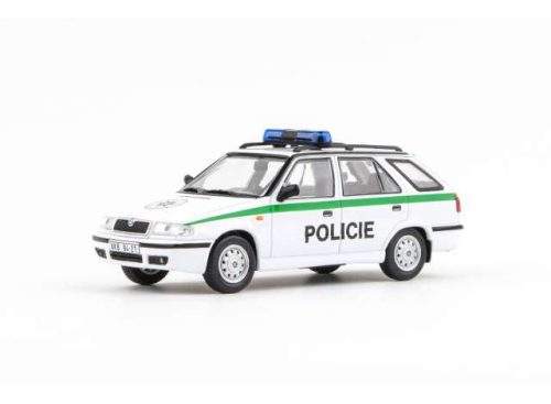 1:43 1998 Skoda Felicia FL Combi Police CZ, fehér/zöld