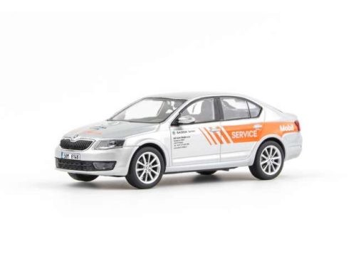 1:43 2012 Skoda Octavia III *Mobil Service*, ezüst/narancs