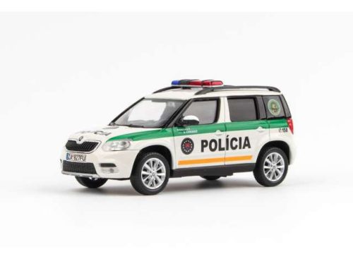 1:43 2013 Skoda Yeti FL, Police SK, fehér/zöld/narancs