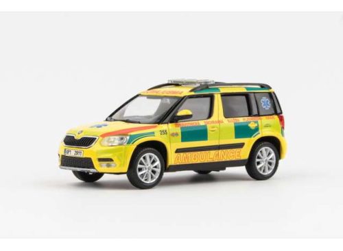 1:43 2013 Skoda Yeti FL EMS Of Plzen Region 255, sárga/zöld