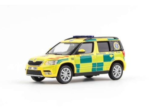 1:43 2013 Skoda Yeti FL EMS Of Central Bohemia Region 360, sárga/zöld