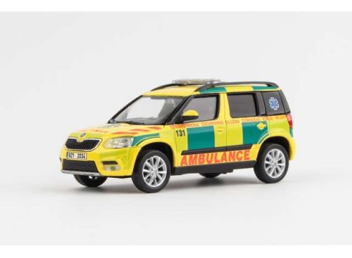 1:43 2013 Skoda Yeti FL EMS Of Zlin  Region 131, sárga/zöld