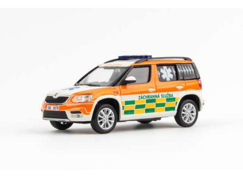 1:43 2013 Skoda Yeti FL Pet-Medic, narancs/zöld/sárga