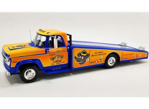 1:18 1970 Dodge D-300 Ramp Truck *Rat Trap*, narancs/kék