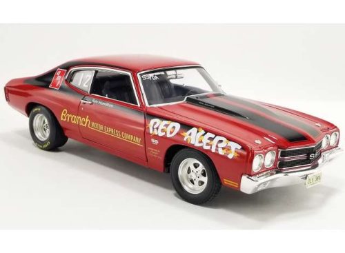 1:18 1970 Chevrolet Chevelle LS6 *piros Alert #27*, piros/fekete 