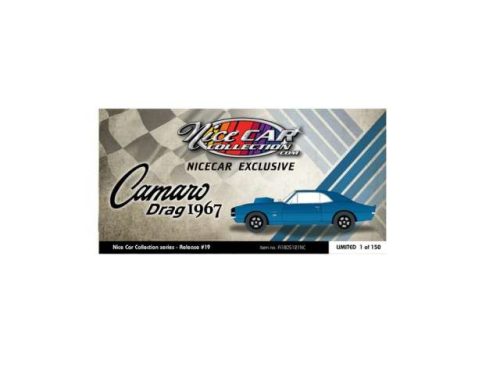 1:18 1967 Chevrolet Camaro *Drag Outlaws*, kék