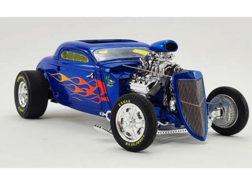 1:18 1934 Ford Blown Altepiros Coupe *Rat Fink*, kék