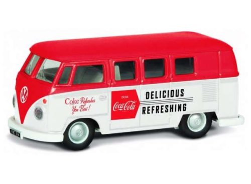 1:43 1960 Volkswagen Camper Late *Coca-Cola*, piros/fehér