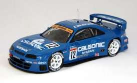 1:43 1998 Nissan Skyline GTR R33 JGTC #12 Calsonic, kék