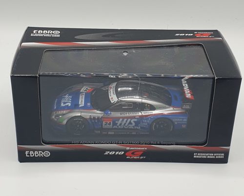 Nissan GT-R Super GT500 Sepang HIS Kondo 2010 1:43-Ebbro 44428 Modell