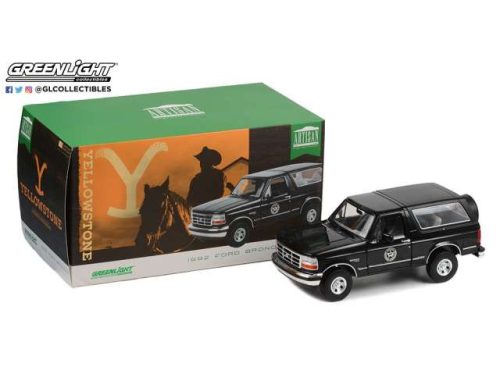 1:18 1992 Ford Bronco Montana Livestock Association *sárgastone 2018-Current TV Series*, kék