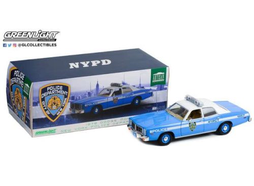 1:18 1978 Dodge Monaco  New York City Police Dept (NYPD), kék/fehér