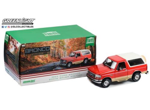 1:18 1994 Ford Bronco *Eddie Bauer Edition*, electric piros metallic and tucson bronze